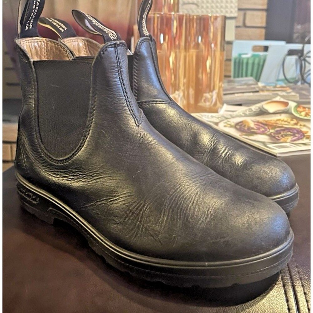 Blundstone Women’s Black Leather Chelsea Pull-On Ankle Boots US 9 AU/UK 6.5